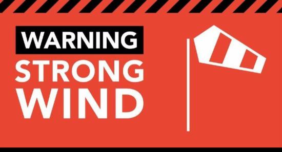 Strong Wind and Rough Sea Warning Issued